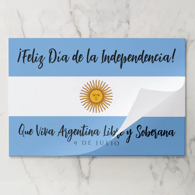 Argentina Independence Day Flag Paper Pad