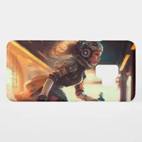 Rollerderby Woman in a City of the Future Case-Mat Case-Mate Samsung Galaxy Case