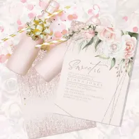 Floral Sparkles Sweet Sixteen Rose Gold ID912