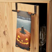 Halloween Pumpkin Vibes Kitchen Towel