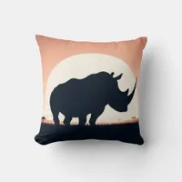 Luxurious Rhinoceros Pillow for Wildlife Lovers