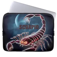 Scorpio astrology sign laptop sleeve