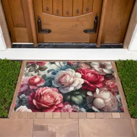 Timeless Rose Floral Charm Doormat