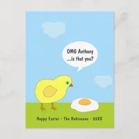 Funny Easter Greeting Holiday Postcard