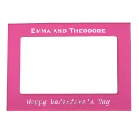 Valentine's Day Photo Modern Pink Create Your Own Magnetic Frame