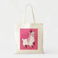 Llama Bride Tote Bag