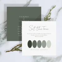 Set the Tone Winter Greens Color Palette ID1049 Enclosure Card