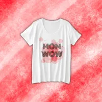 MOM WOW black on red |