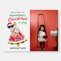 Christmas in July Naughty or Nice Toddler Welcome Foam Board