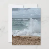 Coastal Beach surf sand Postcard