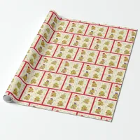 Cute Christmas Gingerbread Men Wrapping Paper