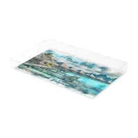 Watercolor French Polynesia Bora Bora Serenity | Acrylic Tray