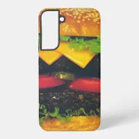 Double Deluxe Hamburger with Cheese Samsung Galaxy S22+ Case