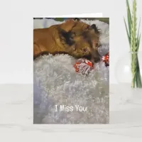 I Miss You | Cute Puppy Eyes Card