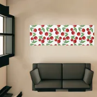 Red Cherries Graphic Pattern 8'x2.5' Runner