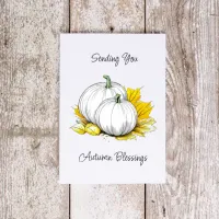 Sending You Autumn Blessings Card