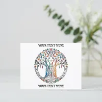 Tree of Life Vivid colored  Postcard