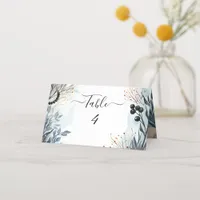 Ethereal Delicate Watercolor Serene Foliage   Place Card