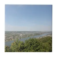 Scenic Rhine Valley Ceramic Tile