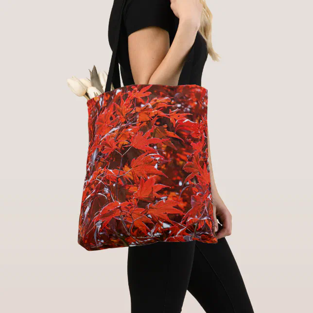 Red Maple Leaves Tote Bag