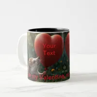 Quill You Be My Valentine Two-Tone Coffee Mug