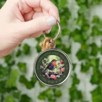 Robins Appear When Loved Ones Are Near Green Keychain