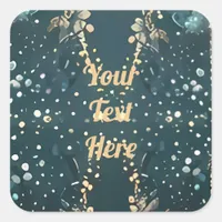 Wedding personalized Confetti Square Sticker