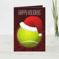 for a tennis player Christmas Cards