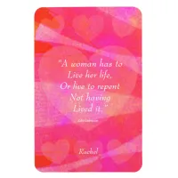 Watercolor Inspirational Quote For Women Magnet
