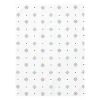 Christmas dots with snowflake pattern tablecloth