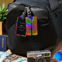 [Tree of Life] v2 Colorful Rainbow Tie-Dye Luggage Tag