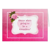 Grandma Announcement card