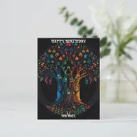 Birthday Card with Tree in full color Invitation