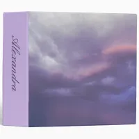 Colorful Storm Clouds 3 Ring Binder
