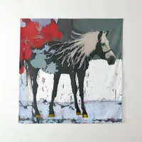 Floral Horse Tapestry