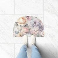 Elegant Rose Blossoms Doormat