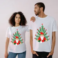 Santa Meditating Under a Christmas Tree T-Shirt