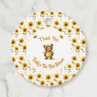 Cute Honey Bee Bear Ba-Bee Shower  Favor Tags