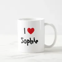 I Love Sophie Coffee Mug