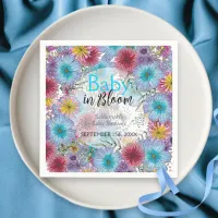 Elegant Radiant Bohemian Flowers Baby in Bloom  Napkins