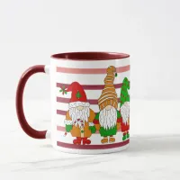 Cute Festive Christmas Gnomes Mug