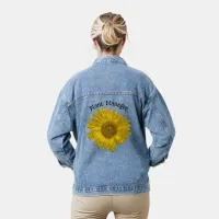 Yellow Sunflower Plant Manager Denim Jacket