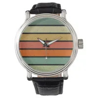 Multi Stripe Retro Sun Watch