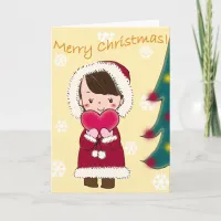 Merry Christmas With Love Greeting Card