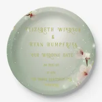 Blossoms of Love" Wedding Invitation Collection Paper Plates