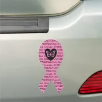 Breast Cancer Awareness Ribbon Butterfly Car Magnet