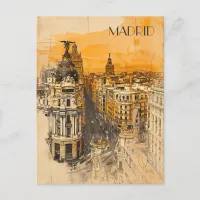 Madrid Spain Postcard