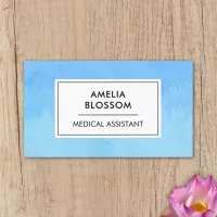 Certified Medical Assistant CMA Blue Unique Modern Business Card