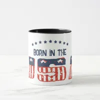 Born in the USA Grunge Version Patriotic Mug