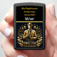 Inspiring English Teacher Leading Class Zippo Lighter